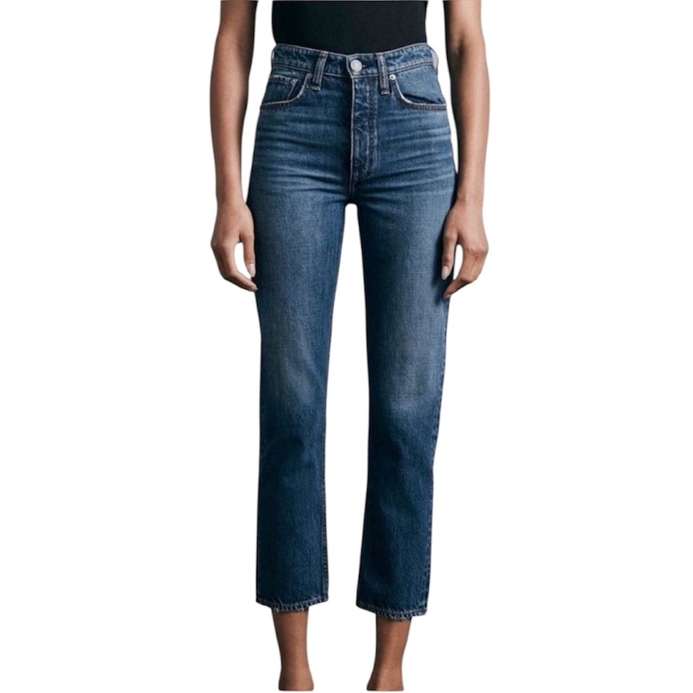 Rag & bone Nina High Rise Ankle Cigarette Jeans in Ash